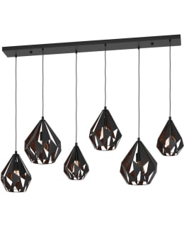 PENDANT LAMP CARLTON 1 BLACK/COPPER Main Image