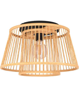 CEILING LAMP HYKEHAM WOOD/BLACK Main Image
