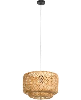 PENDANT LAMP HETTONLE RATTAN/BLACK Main Image