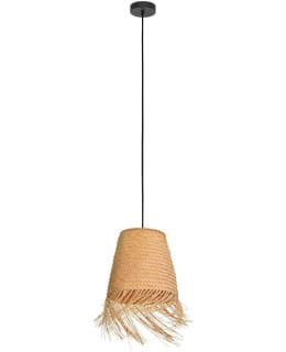 PENDANT LAMP AYCLIFFE RATTAN/BLACK Main Image