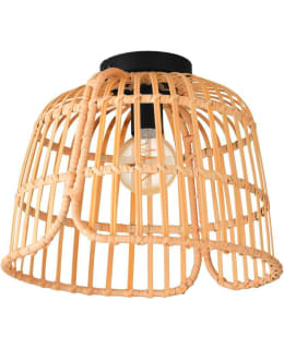 CEILING LAMP GLYNEATH RATTAN/BLACK Main Image