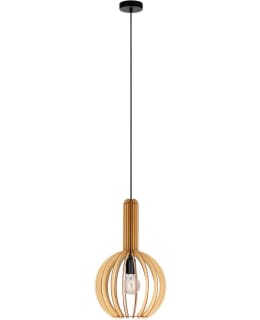 PENDANT LAMP VELASCO WOOD/BLACK Main Image