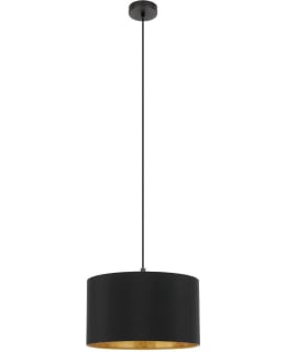 PENDANT LAMP ZARAGOZA BLACK/GOLD Main Image