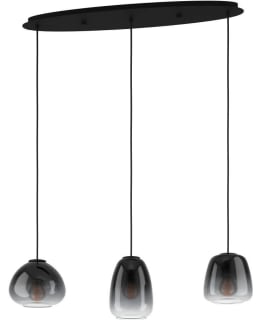 PENDANT LAMP 3 AGUILARES SMOKY/BLACK Main Image