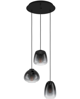 PENDANT LAMP 3 AGUILARES SMOKY/BLACK Main Image