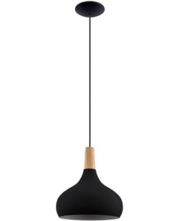 PENDANT LAMP SABINAR BLACK/WOOD Main Image