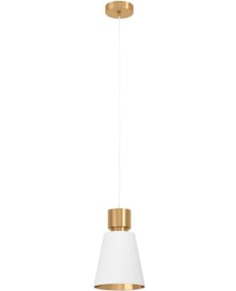 PENDANT LAMP AGLIENTINA BRASS/WHITE Main Image