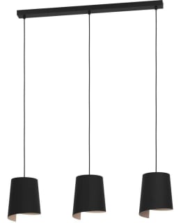 PENDANT LAMP 3 PART BOLIVIA BLACK/SAND Main Image