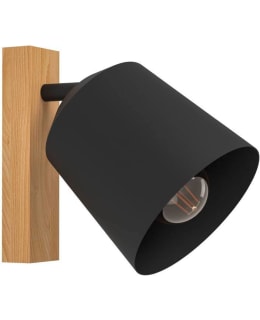 WALL LAMP COTORRO BLACK/WOOD Main Image