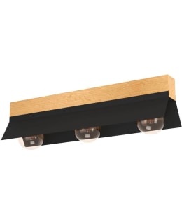 CEILING LAMP TARRAFO BLACK/WOOD Main Image