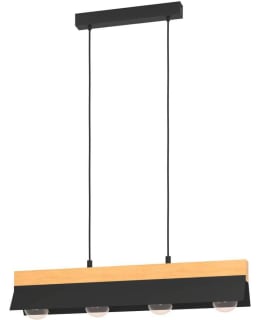 PENDANT LAMP TARRAFO BLACK/WOOD Main Image