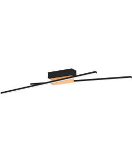 CEILING LAMP PANAGRIA BLACK/WOOD Main Image