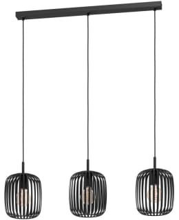 PENDANT LAMP 3 PART ROMAZZINA BLACK Main Image
