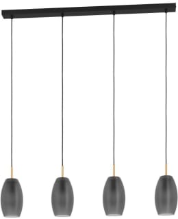 PENDANT LAMP 4 PART BATISTA GREY/BRASS Main Image