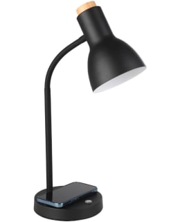 TABLE LAMP VERADAL-QI LED BLACK/WOOD Main Image