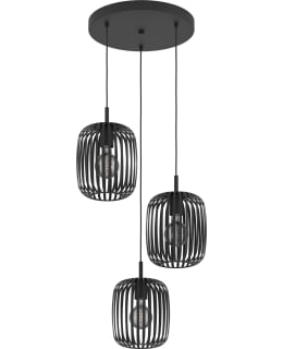 EGLO ROMAZZINA 3-PCS BLK PEND.LIGHT Main Image