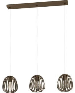 EGLO ESPINAL PENDANT LAMP 3 BRONZE Main Image