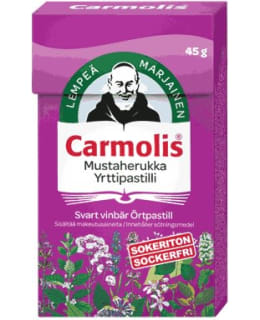 CARMOLIS MUSTAHERUKKA YRTTIPASTILLI 45G Main Image