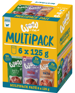 WOW CAT PATÉ 6X125G ADULT MULTIPACK KISS Main Image