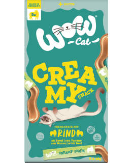 WOW CAT CREAMY SNACK NAUDALLA 5X16G KIS Main Image