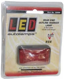 12/24V 58X35X19MM PUNAINEN LED ÄÄRIVALO Main Image