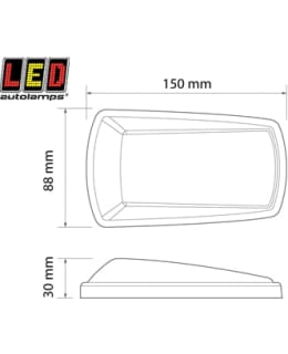 LED AUTOLAMPS 1614-3102BM Main Image