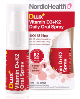 NORDIC HEALTHDLUX D+K2 VITAMIINISUIHKE Main Image