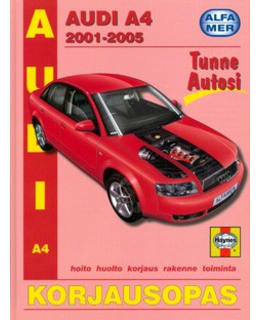 Alfamer Audi A4 bensiini/diesel 2001-2005 korjausopas Main Image