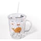 Intirilife children's cup with lid and straw