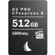 Angelbird CFexpress Type A, VPG400, 8K+ RAW, R1800/W1650 (Type A | 4.0) 512GB