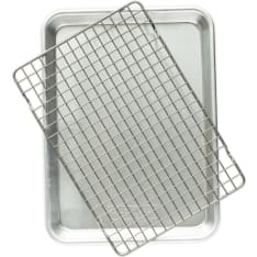 Nordic Ware Naturals Quarter Sheet leivinpelti ritilällä