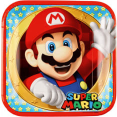 Super Mario 23 cm 8 kpl pahvilautanen