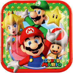 Super Mario 18 cm 8 kpl pahvilautanen