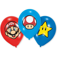 Super Mario 28 cm 6 kpl ilmapallo