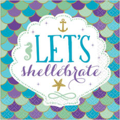 Merenneito suuri lautasliina 16 kpl