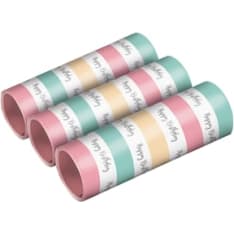 Happy Birthday streamer pastel colors 3 roubles/box