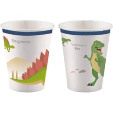Dinosaur cardboard mug 8 pcs/box