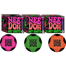 NeeDoh Hot Shots Football puristeltava pallo (lajitelma)