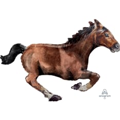 Galloping horse shape foil ball