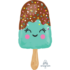 Happy ice cream shape foil ball