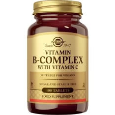 Solgar Vitamin B-Complex+C 100 kaps. ravintolisä