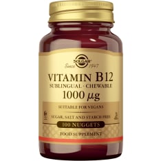 Solgar® B12-vitamiini 1000 µg 100 tabl. ravintolisä