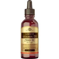 Solgar nestemäinen D3-vitamiini 62,5 µg 59 ml ravintolisä