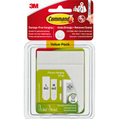 3M Command medium and large board fixing pieces