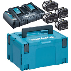 Makita LXT 197626-8 DC18RD 18V 4x5Ah tuplalaturi powerpack