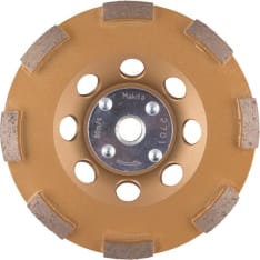Makita 1-row segment 125mm coarse M14 diamond cup wheel