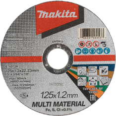 Makita Multi material 125x1,2mm katkaisulaikka
