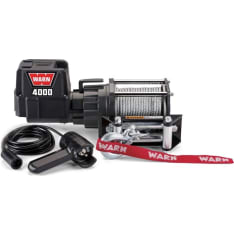 Warn 4000 DC 12V sähkövinssi vaijerilla