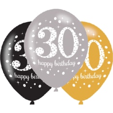 30 Happy Birthday 6 kpl ilmapallo