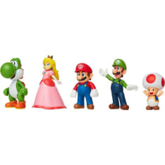Super Mario 5 kpl 6,5 cm figuuripakkaus